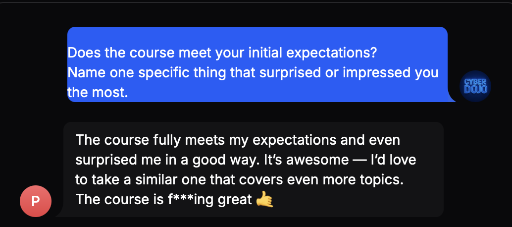 Participant review 1